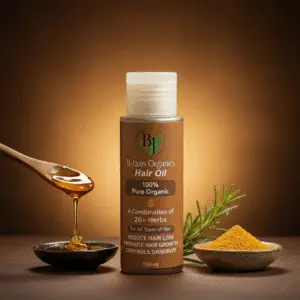 B-Jaan Organics Hair Oil 150ml – pure herbal hair oil for hair growth and dandruff control