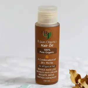 B-Jaan Organics Hair Oil 150ml - 100% pure herbal hair oil for hair growth and dandruff control